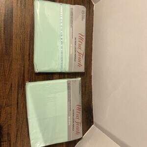 Tastemaker Ultra Touch mint green Full Size Flat & fitted VTG